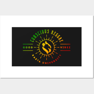 Conscious Reggae Rasta Colors Posters and Art